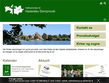 Tablet Screenshot of haderslevdomprovsti.dk